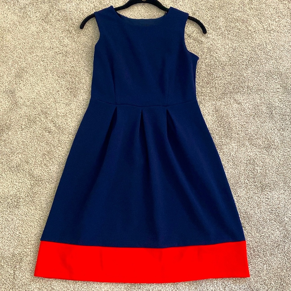 Blue and red dress, size 4